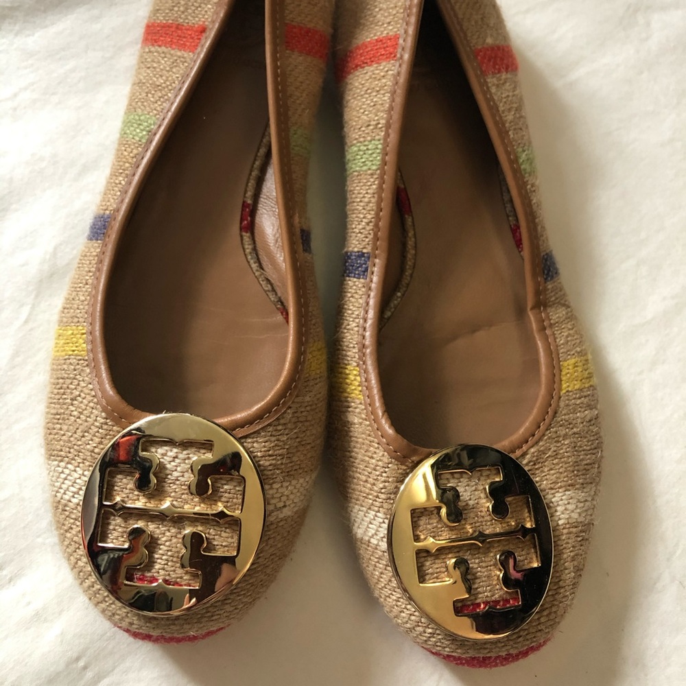 Tory Burch Striped Flats